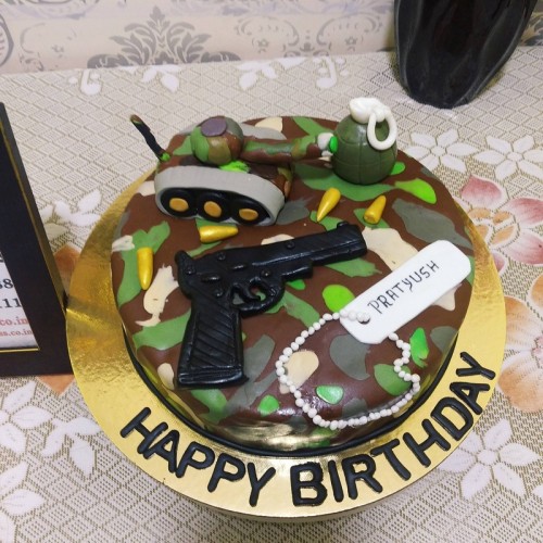 Military Theme Fondant Cake in Gurgaon