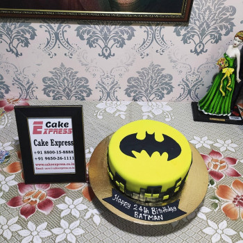Batman Theme Customized Cake