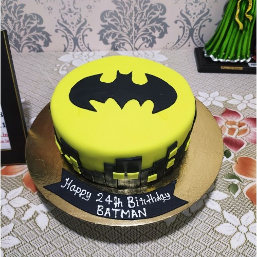 Batman Theme Customized Cake Delivery in Gurugram