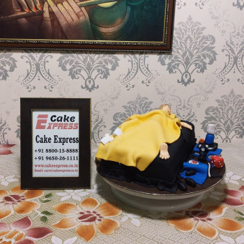 Lazy Boy Sleeping Customized Cake Lazy Boy Sleeping Customized Cake