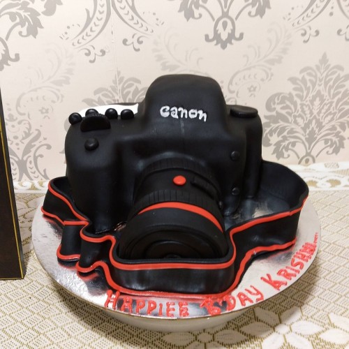 Camera Fondant Cake Delivery in Gurugram