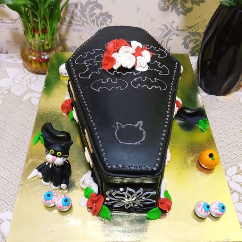 Coffin Shaped Fondant Cake in Gurgaon