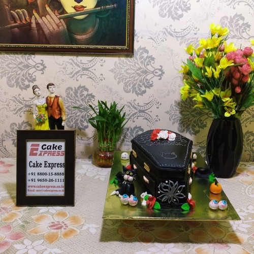 Coffin Shaped Fondant Cake in Gurgaon