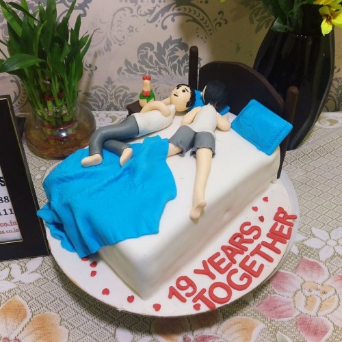 Couple Togetherness Theme Cake in Gurgaon