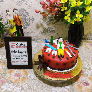 Dentist Theme Fondant Cake