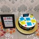 Farewell Theme Semi Fondant Cake in Gurgaon Farewell Theme Semi Fondant Cake in Gurgaon
