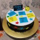 Farewell Theme Semi Fondant Cake in Gurgaon Farewell Theme Semi Fondant Cake in Gurgaon