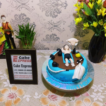 Gym Workout Fondant Cake Gym Workout Fondant Cake