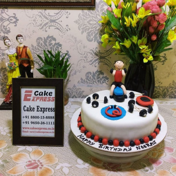 Gym Designer Fondant Cake