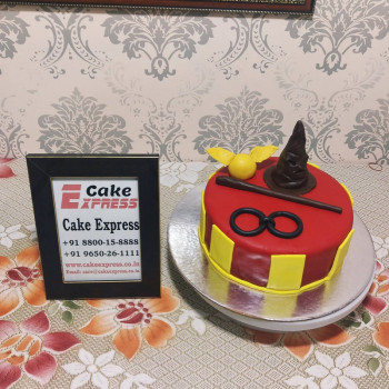 Harry Potter Theme Fondant Cake Harry Potter Theme Fondant Cake