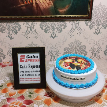 Iron Man Round Photo Cake Iron Man Round Photo Cake