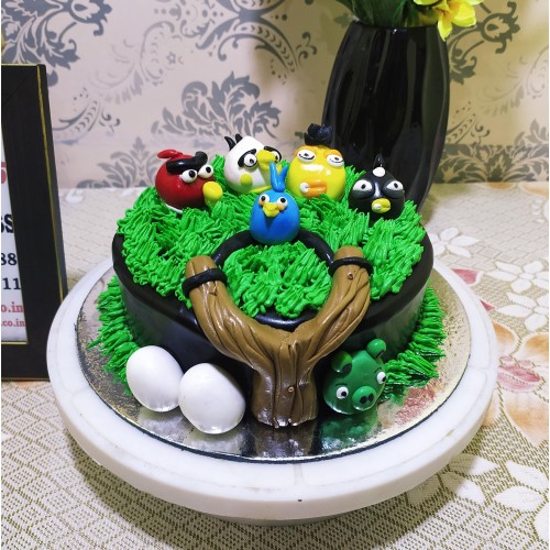 Angry Birds Chocolate Birthday Cake Delivery in Gurugram
