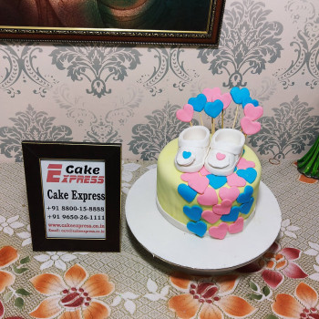 Little Hearts Baby Shower Cake Little Hearts Baby Shower Cake