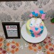 Little Hearts Baby Shower Cake Delivery in Gurugram