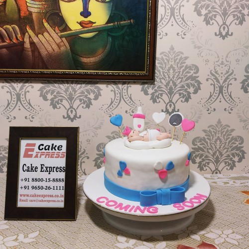 Cute Baby Shower Cake Delivery in Gurugram