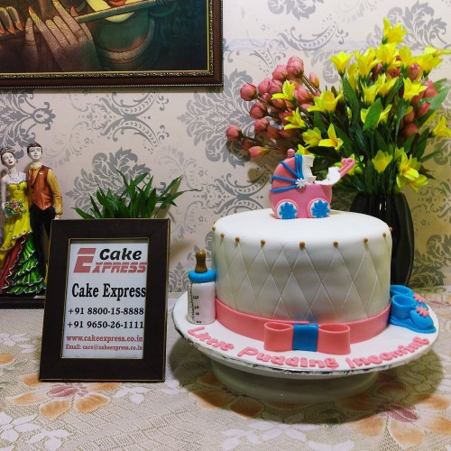 Baby Necessity Baby Shower Cake Delivery in Gurugram