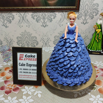 Purple Barbie Doll Cake Purple Barbie Doll Cake