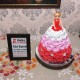 Tri Color Floral Roses Barbie Cake Delivery in Gurugram