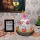 White Dress Roses Barbie Doll Cake in Gurgaon