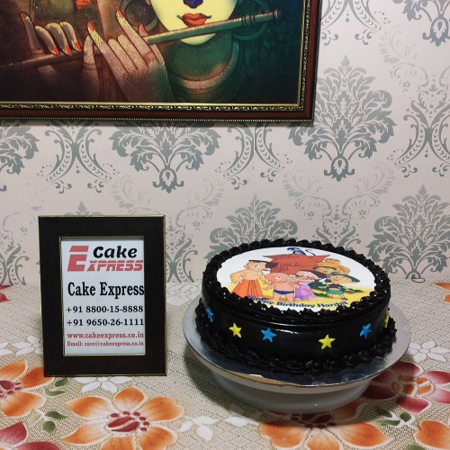 Chota Bheem & Friends Chocolate Cake Delivery in Gurugram