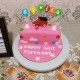 Half Birthday Fondant Cake Delivery in Gurugram