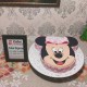 Cute Minnie Mouse Face Fondant Cake in Gurgaon