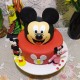 Naughty Mickey Mouse Fondant Cake in Gurgaon