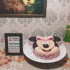 Cute Minnie Mouse Face Fondant Cake