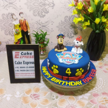 Paw Patrol Designer Fondant Cake Paw Patrol Designer Fondant Cake