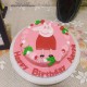 Pink Peppa Pig Designer Cake Delivery in Gurugram