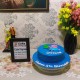 George Pig Blue Fondant Cake in Gurgaon