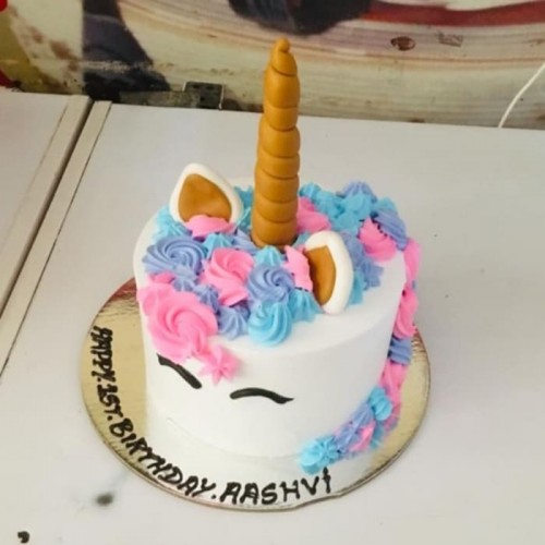 Unicorn Theme Semi Fondant Cake Delivery in Gurugram