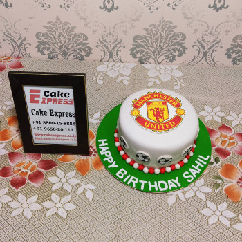 Manchester United Fondant Cake Manchester United Fondant Cake