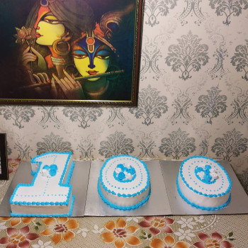 100 Number Cream Cake