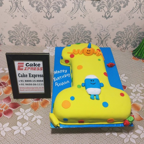 Happy Birthday Toddler Fondant Cake Delivery in Gurugram