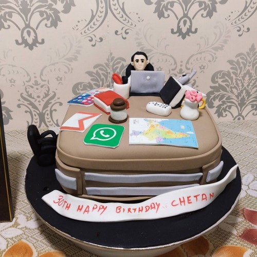 Workaholic Guy Professional Theme Cake Delivery in Gurugram