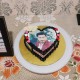 Heart Shape Chocolate Photo Cake Delivery in Gurugram