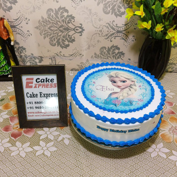 Frozen Elsa Photo Cake