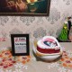Red Velvet Heart Photo Cake Delivery in Gurugram