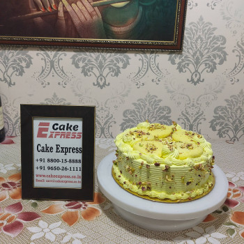 Butterscotch Cake With Rasmalai