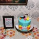 Lovely Couple Anniversary Fondant Cake Delivery in Gurugram