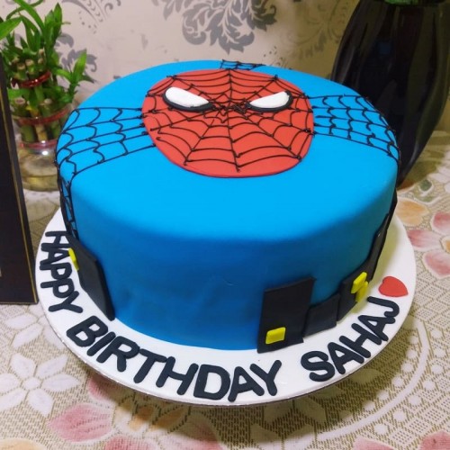 Delicious Spiderman Fondant Cake Delivery in Gurugram