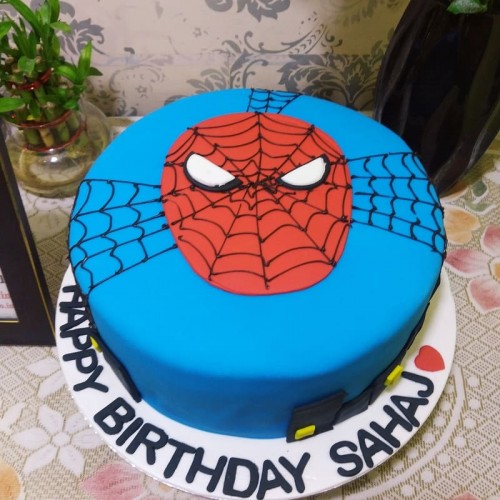 Delicious Spiderman Fondant Cake Delivery in Gurugram