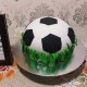 Football Shape Fondant Cake in Gurgaon