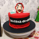 La Casa De Papel Theme Fondant Cake in Gurgaon