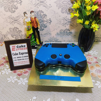 PS4 Controller Birthday Fondant Cake