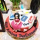 YouTuber Girl Theme Fondant Cake in Gurgaon