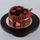 Heart Shaped KitKat Cake Delivery in Gurugram