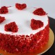 Red Hearts Velvet Cake Delivery in Gurugram
