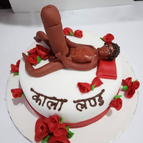 Big Dick Funny Guy Fondant Cake Delivery in Gurugram